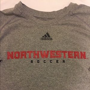 Adidas Mens Large Northwestern Soccer  Climalite